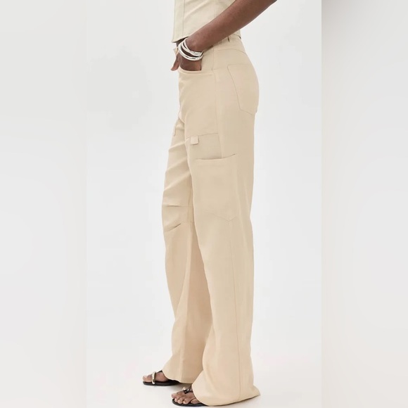 Lioness Beige Wide Leg Pants - Picture 3 of 8